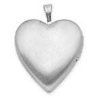 FJC Finejewelers 925 Sterling Silver  Enameled Flower with Mom 20mm Heart Charm Locket 24 mm x 19 mm