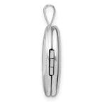 FJC Finejewelers 925 Sterling Silver Bright Cut First Communion 19x Oval Charm Locket 24 x 15 mm