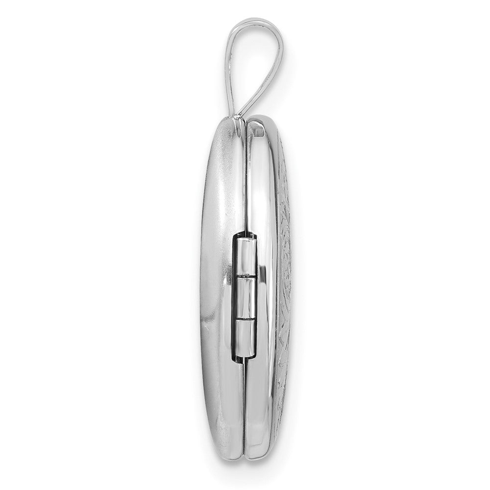 FJC Finejewelers 925 Sterling Silver Polished Scroll Design 19x Oval Charm Locket 24 x 15 mm
