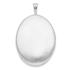 FJC Finejewelers 925 Sterling Silver Rhodium Plated Paisley Border 26x Oval Charm Locket 31 x 20 mm