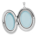 FJC Finejewelers 925 Sterling Silver Rhodium Plated Paisley Border 26x Oval Charm Locket 31 x 20 mm