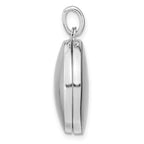 FJC Finejewelers 925 Sterling Silver Rhodium Plated CZ Stars Swing Charm Locket 27 x 20 mm
