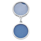 FJC Finejewelers 925 Sterling Silver Rhodium Plated CZ Stars Swing Charm Locket 27 x 20 mm