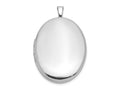 FJC Finejewelers 925 Sterling Silver Rhodium Plated Polished Oval Ash Holder Charm Locket 31 x 20 mm