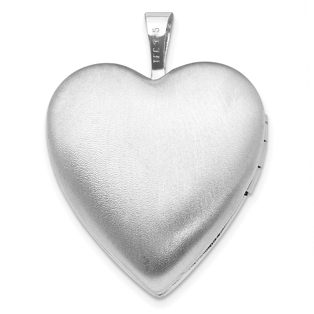 FJC Finejewelers 925 Sterling Silver Polished 20mm Heart Ash Holder Charm Locket 25 mm x 19 mm