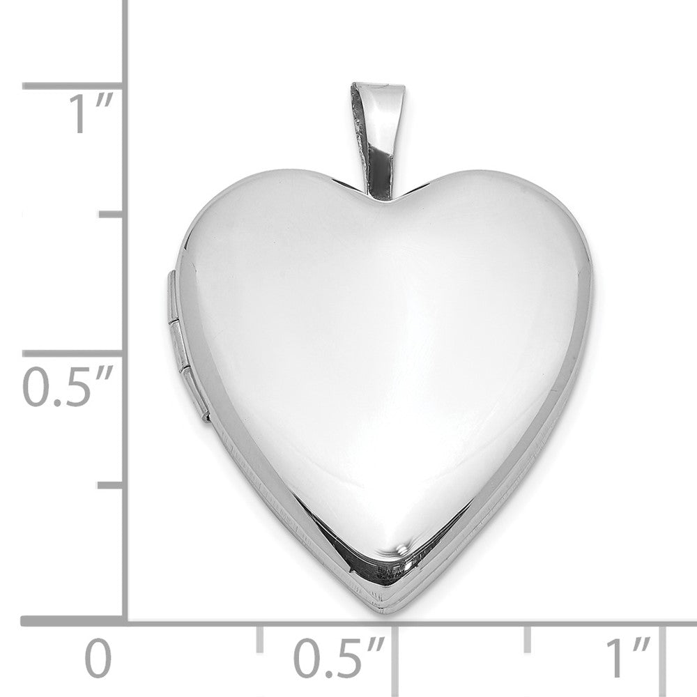 FJC Finejewelers 925 Sterling Silver Polished 20mm Heart Ash Holder Charm Locket 25 mm x 19 mm