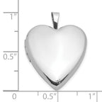 FJC Finejewelers 925 Sterling Silver Polished 20mm Heart Ash Holder Charm Locket 25 mm x 19 mm