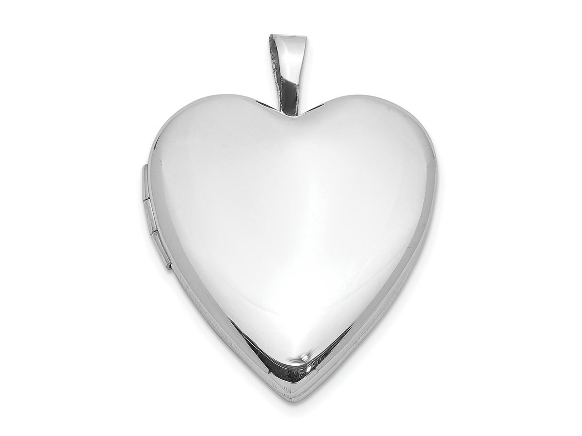 FJC Finejewelers 925 Sterling Silver Polished 20mm Heart Ash Holder Charm Locket 25 mm x 19 mm