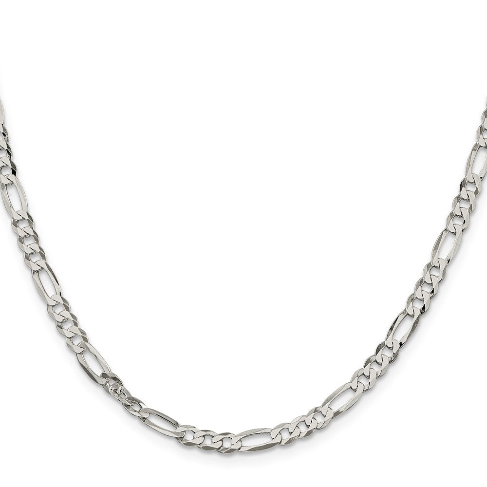 FJC Finejewelers 925 Sterling Silver Lightweight Flat Figaro Chain Bracelet 7 Inches x 4.5 mm
