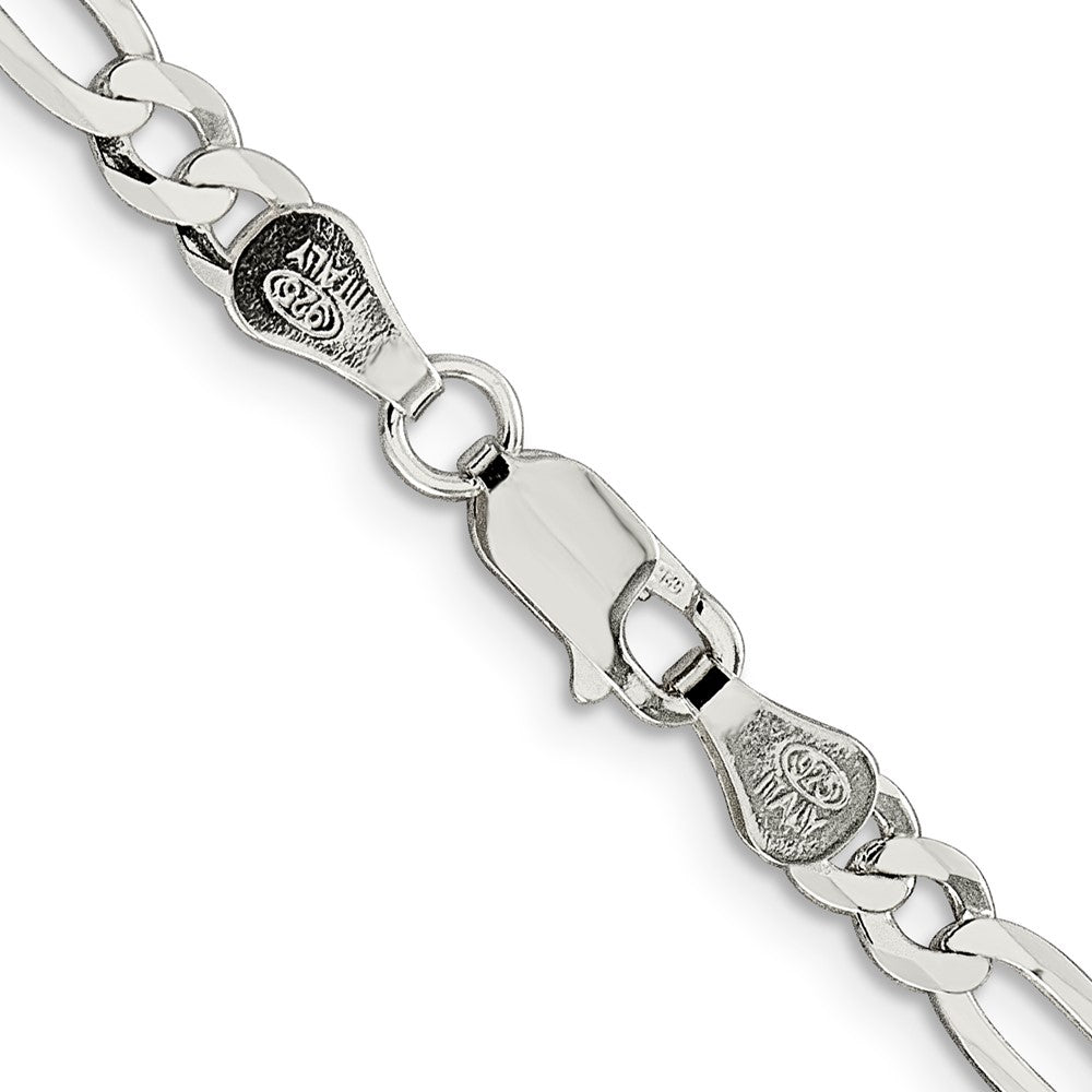 FJC Finejewelers 925 Sterling Silver Lightweight Flat Figaro Chain Bracelet 8 Inches x 4.5 mm