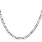 FJC Finejewelers 925 Sterling Silver Lightweight Flat Figaro Chain Bracelet 9 Inches x 4.5 mm