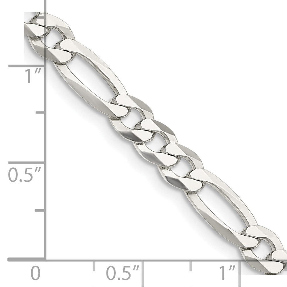 FJC Finejewelers 925 Sterling Silver Lightweight Flat Figaro Chain 22 Inches x 5.5 mm