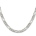 FJC Finejewelers 925 Sterling Silver Lightweight Flat Figaro Chain Bracelet 7 Inches x 5.5 mm