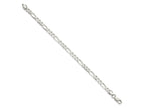 FJC Finejewelers 925 Sterling Silver Lightweight Flat Figaro Chain Bracelet 8 Inches x 5.5 mm