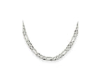 FJC Finejewelers 925 Sterling Silver 7.0mm Lightweight Flat Figaro Chain 20 Inches x 7.5 mm