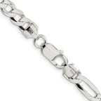 FJC Finejewelers 925 Sterling Silver 7.0mm Lightweight Flat Figaro Chain Bracelet 8 Inches x 7.5 mm