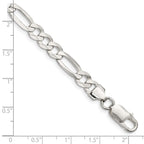 FJC Finejewelers 925 Sterling Silver 7.0mm Lightweight Flat Figaro Chain Bracelet 8 Inches x 7.5 mm