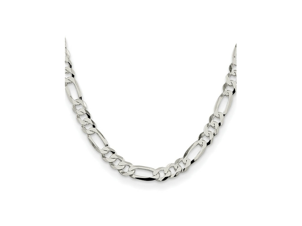 FJC Finejewelers 925 Sterling Silver Lightweight Flat Figaro Chain 20 Inches x 8.5 mm