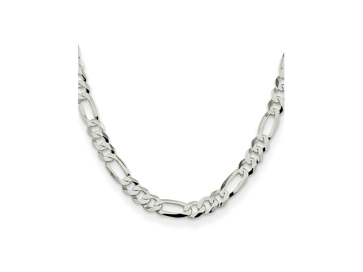 FJC Finejewelers 925 Sterling Silver Lightweight Flat Figaro Chain 22 Inches x 8.5 mm