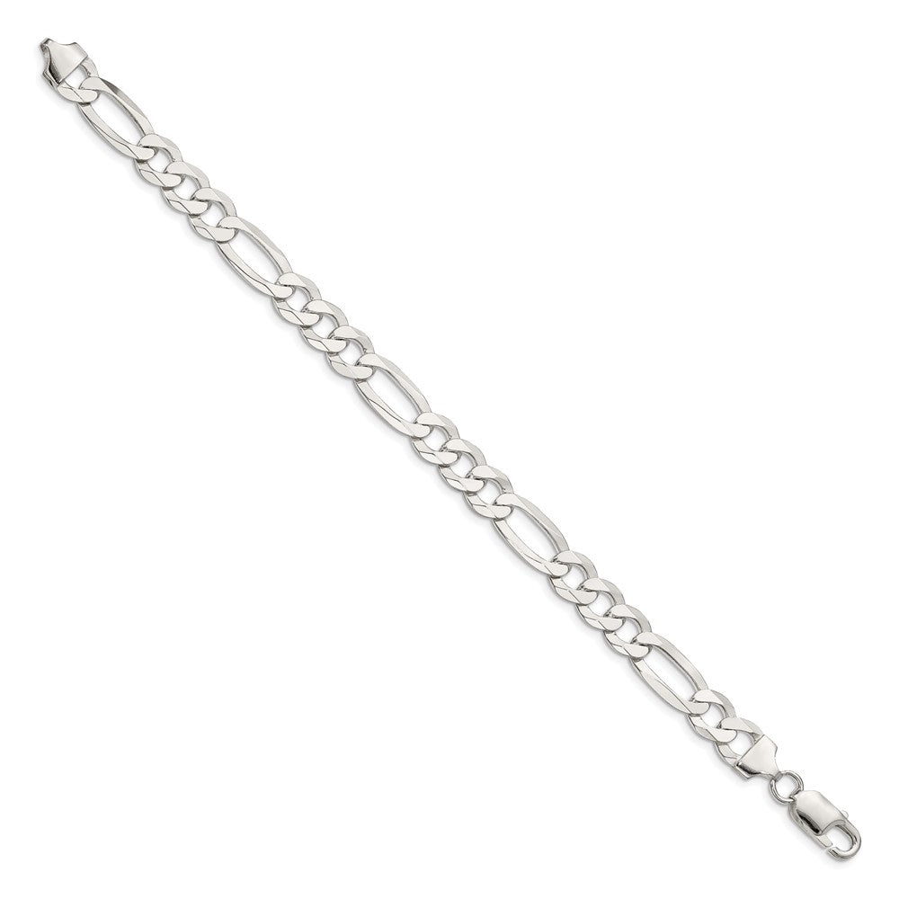 FJC Finejewelers 925 Sterling Silver Lightweight Flat Figaro Chain Bracelet 8 Inches x 8.5 mm