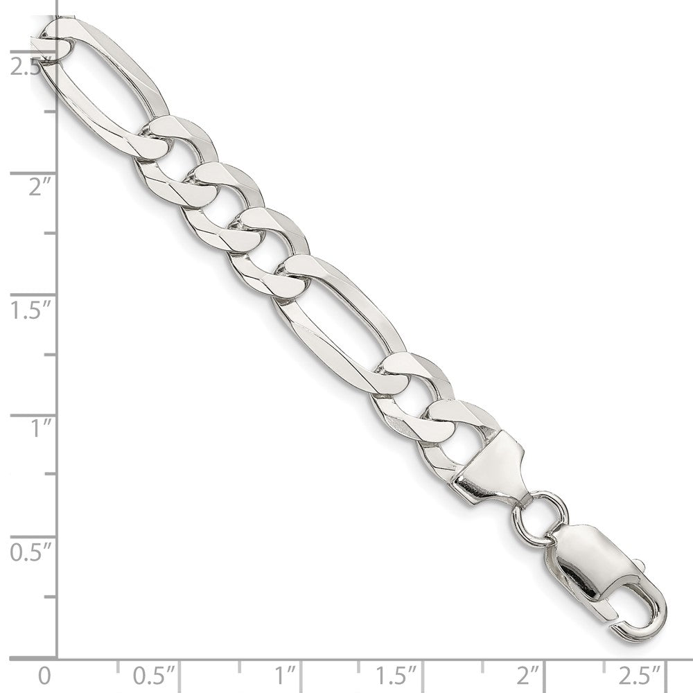 FJC Finejewelers 925 Sterling Silver Lightweight Flat Figaro Chain Bracelet 8 Inches x 8.5 mm