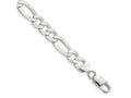 FJC Finejewelers 925 Sterling Silver Lightweight Flat Figaro Chain Bracelet 8 Inches x 8.5 mm