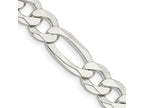 FJC Finejewelers 925 Sterling Silver Lightweight Flat Figaro Chain Bracelet 9 Inches x 8.5 mm
