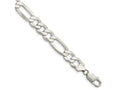 FJC Finejewelers 925 Sterling Silver 9.7mm Lightweight Flat Figaro Chain Bracelet 8 Inches x 9.5 mm