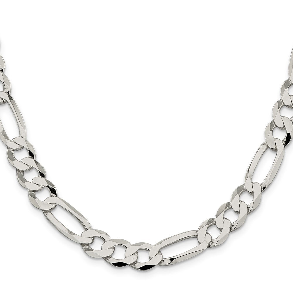 FJC Finejewelers 925 Sterling Silver 9.7mm Lightweight Flat Figaro Chain Bracelet 9 Inches x 9.5 mm
