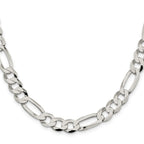 FJC Finejewelers 925 Sterling Silver 9.7mm Lightweight Flat Figaro Chain Bracelet 9 Inches x 9.5 mm