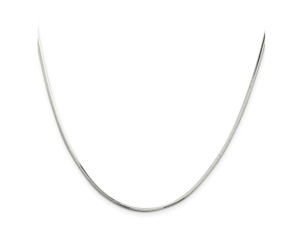 FJC Finejewelers 925 Sterling Silver Octagonal Snake Chain 18 Inches x 1.65 mm