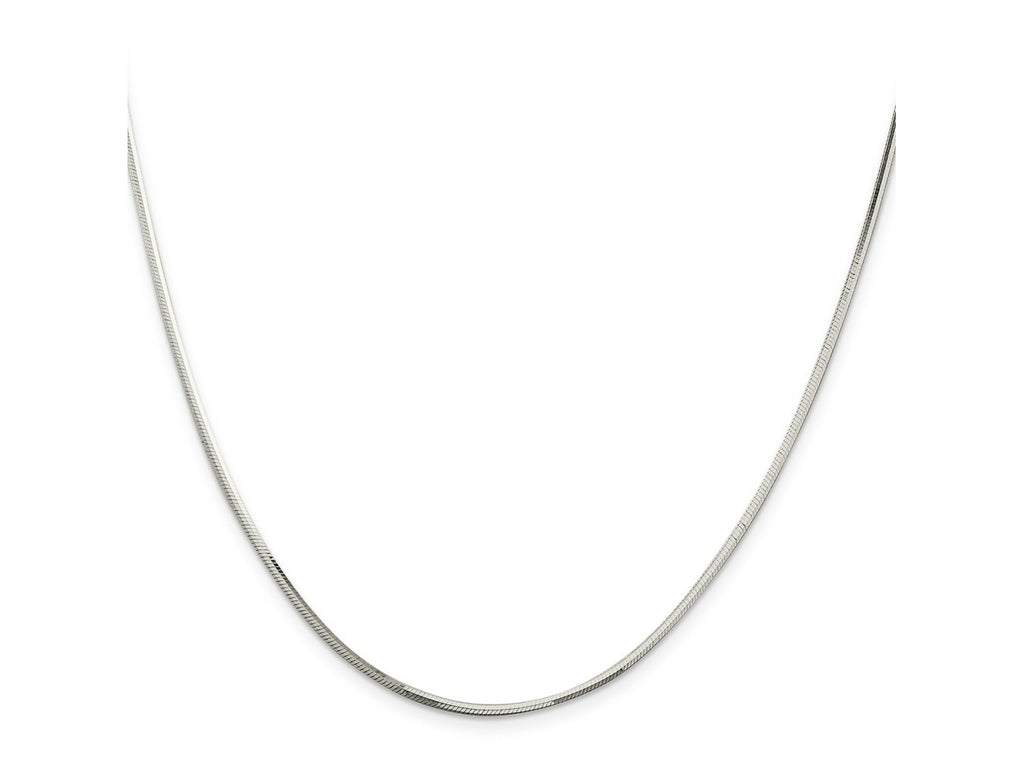 FJC Finejewelers 925 Sterling Silver Octagonal Snake Chain 24 Inches x 1.65 mm