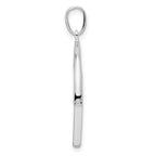 FJC Finejewelers 925 Sterling Silver Fashion Polished Rotating Disc Charm 31 x 26 mm