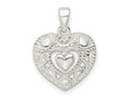 FJC Finejewelers 925 Sterling Silver Polished Heart Charm 21 x 15 mm