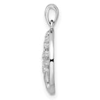 FJC Finejewelers 925 Sterling Silver Rhodium Plated Polished CZ Tree of Life Charm 21 x 15 mm