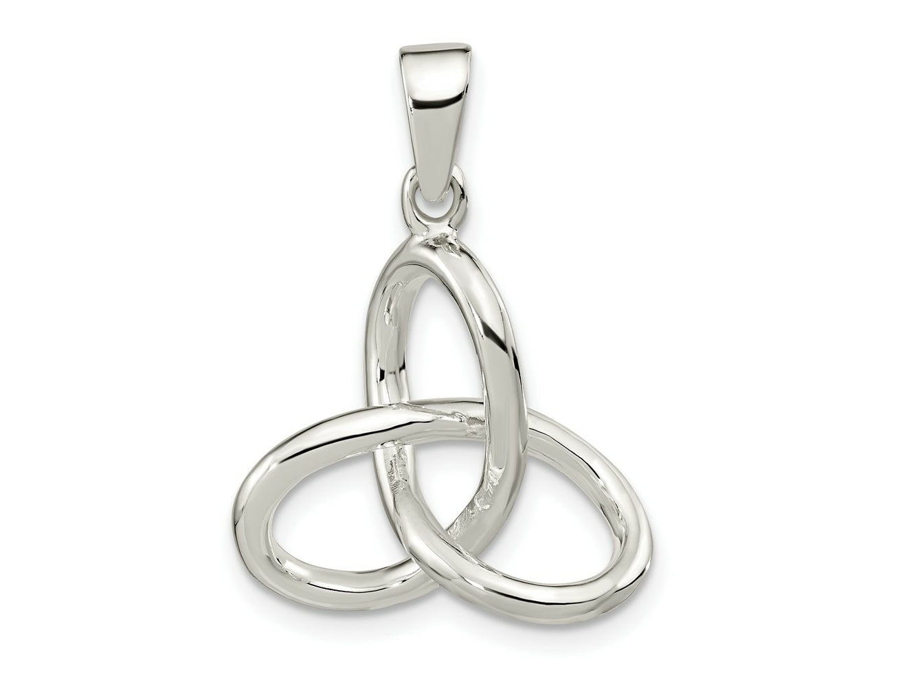 FJC Finejewelers 925 Sterling Silver Polished Infinity Triangle Charm 27 x 19 mm