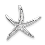 FJC Finejewelers 925 Sterling Silver Rhodium Plated CZ Starfish Slide 18 x 19 mm