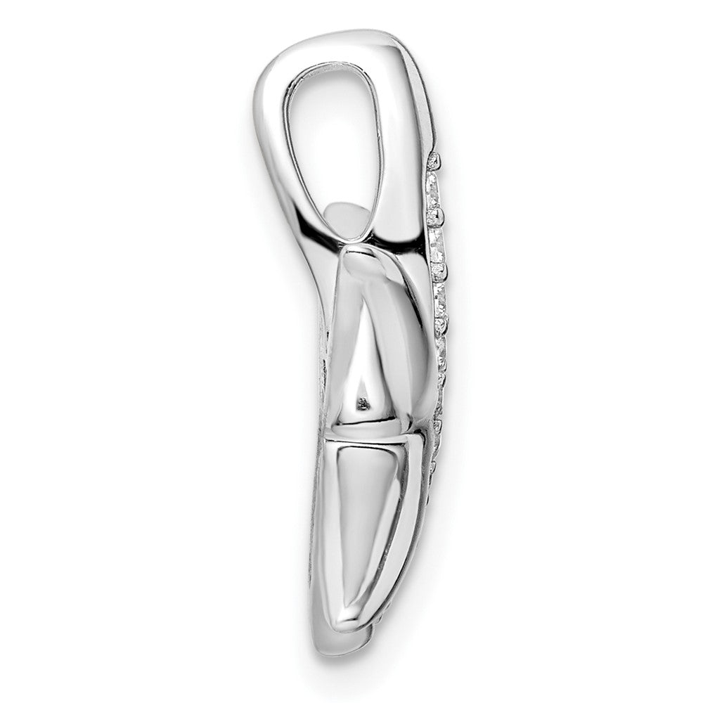 FJC Finejewelers 925 Sterling Silver Rhodium Plated CZ Starfish Slide 18 x 19 mm