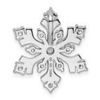 FJC Finejewelers 925 Sterling Silver Rhodium Plated CZ Snowflake Slide 21 x 21 mm