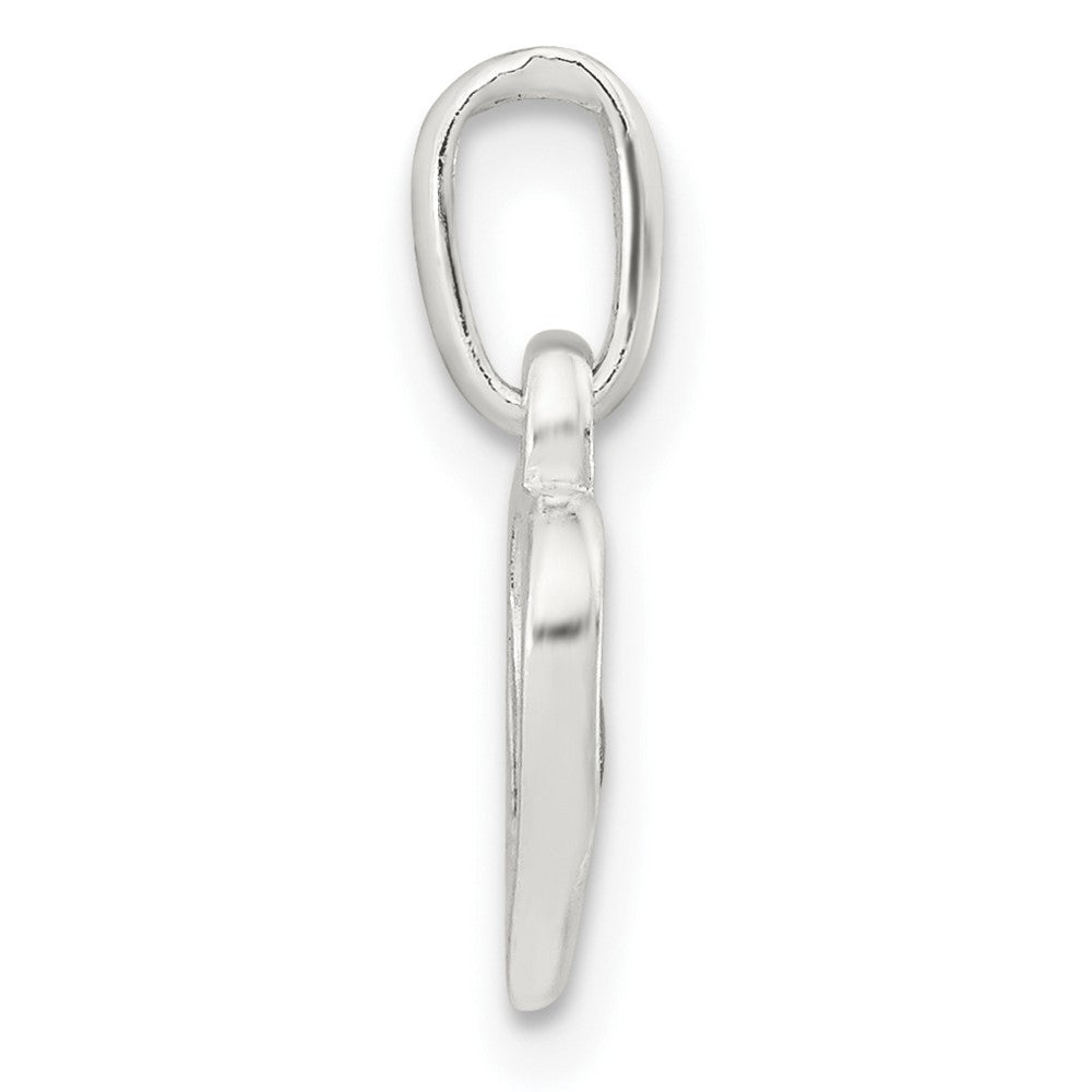 FJC Finejewelers 925 Sterling Silver and Rose-tone Polished Open Hearts Charm 16 x 9 mm