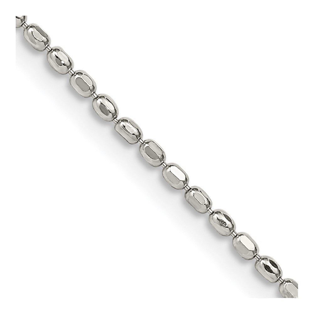 FJC Finejewelers 925 Sterling Silver Ball Fancy Beaded Chain 30 Inches x 1.5 mm
