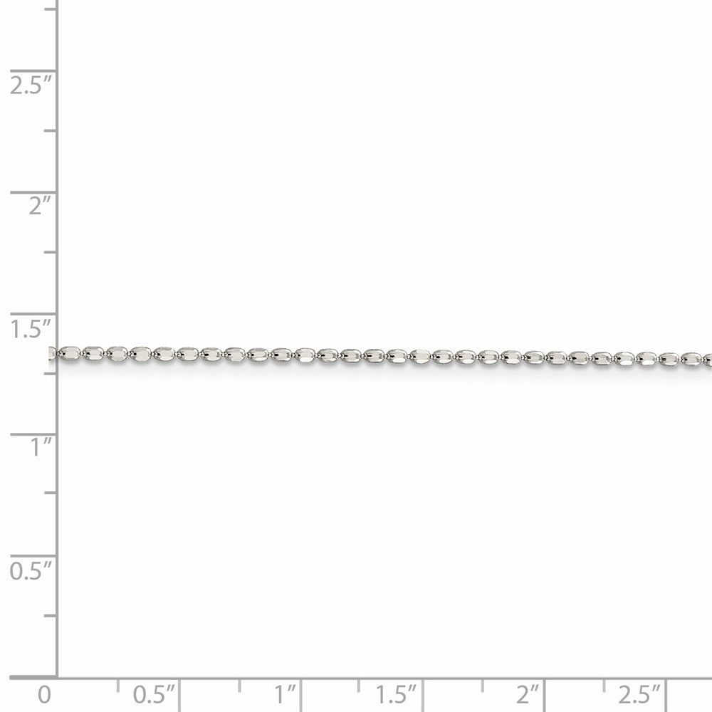 FJC Finejewelers 925 Sterling Silver Ball Fancy Beaded Chain 30 Inches x 1.5 mm