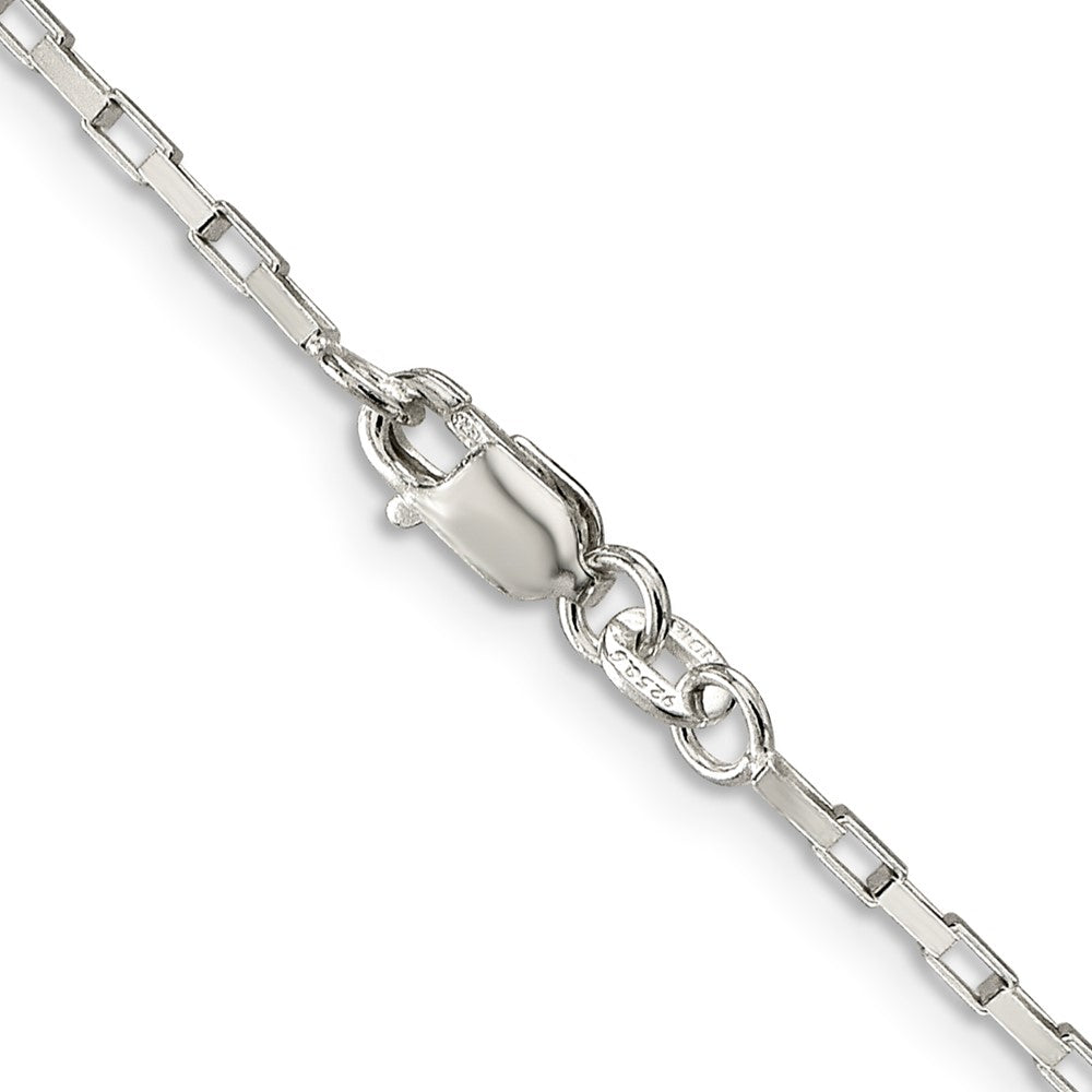 FJC Finejewelers 925 Sterling Silver Elongated Box Chain 18 Inches x 1.65 mm