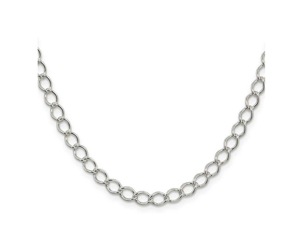 FJC Finejewelers 925 Sterling Silver Fancy Open Curb Chain 20 Inches x 5.75 mm