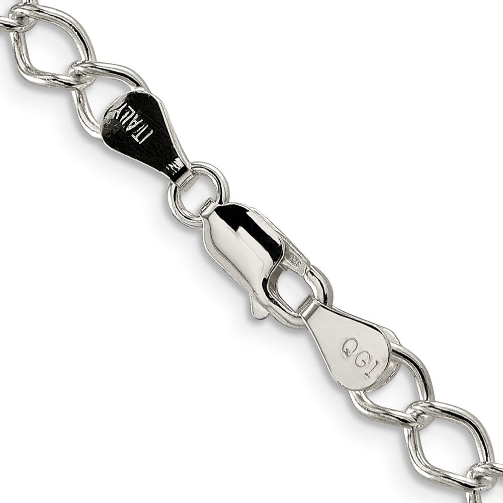 FJC Finejewelers 925 Sterling Silver Fancy Open Curb Chain Bracelet 7 Inches x 5.75 mm