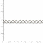 FJC Finejewelers 925 Sterling Silver Fancy Open Curb Chain Bracelet 7 Inches x 5.75 mm