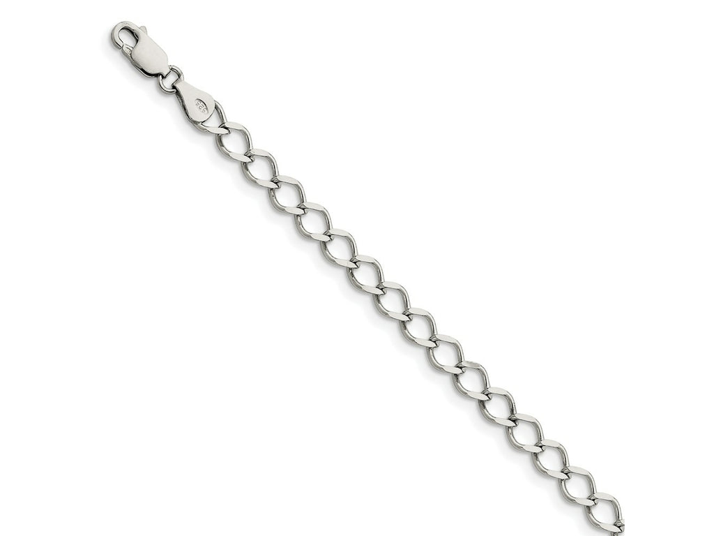 FJC Finejewelers 925 Sterling Silver Fancy Open Curb Chain Bracelet 7 Inches x 5.75 mm