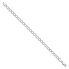 FJC Finejewelers 925 Sterling Silver Fancy Open Curb Chain Bracelet 8 Inches x 5.75 mm