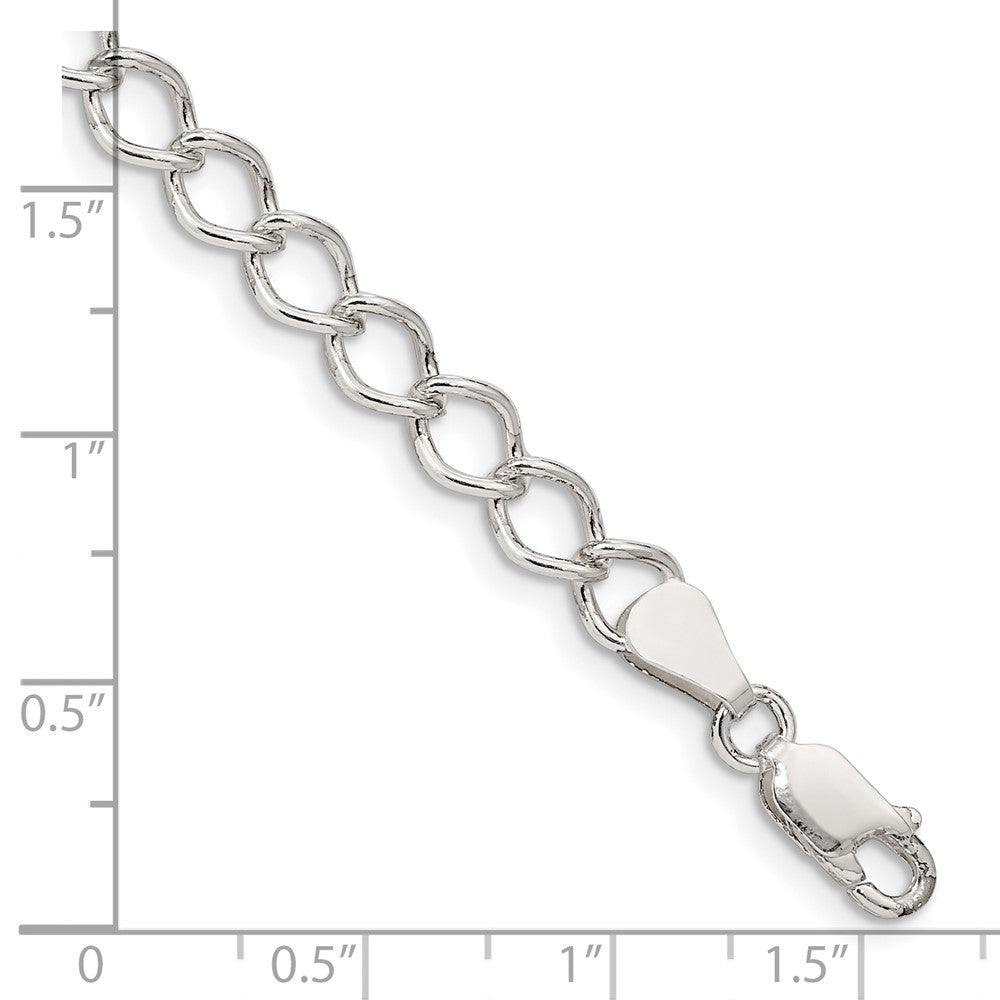 FJC Finejewelers 925 Sterling Silver Fancy Open Curb Chain Bracelet 8 Inches x 5.75 mm