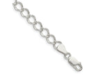 FJC Finejewelers 925 Sterling Silver Fancy Open Curb Chain Bracelet 8 Inches x 5.75 mm